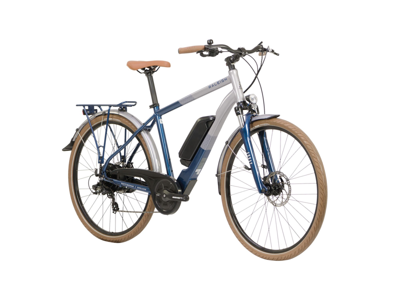 Raleigh Array Cross Bar Electric Bike 2023 Silver-1